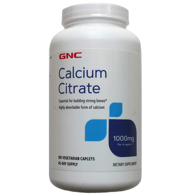 27年11GNC纯柠檬酸钙180片有机钙