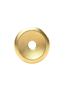 24K黄金色素面凹槽隔片垫片文玩