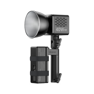 Ulanzi优篮子 LA06灯架手柄移动电源外挂灯柄LED手持柄摄影灯柔光灯支架底座补光灯便携式固定灯座三脚架配件