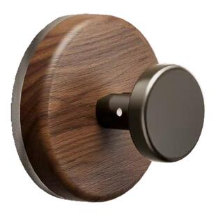 木纹吸盘挂钩免打孔挂衣钩壁挂卫生间强力承重粘钩无痕浴室挂钩