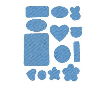 蓝色牛仔裤破洞修补布丁无痕补裤子破洞修补神器自粘免缝补丁贴XM