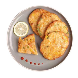 博远蔬菜汉堡饼田园肉派蔬菜鸡肉饼脆皮蔬菜饼手抓饼配料1kg一包