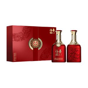 五粮液股份出品福喜迎门52度500ml*2瓶白酒红福礼盒婚宴送礼宴饮