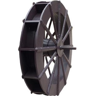 水车风车轮鱼缸吸水石假山流水喷泉摆件庭院园艺景观造景配件塑料