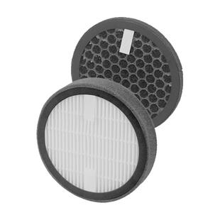 圆形新风管道PVC110/160250空气净化器HEPA过滤网滤芯除雾霾pm2.5