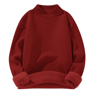 班尼路本命年毛衣2025秋冬季新款保暖半高领针织打底衫男装上衣LF