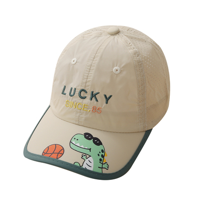 薄款儿童速干帽夏天宝宝棒球帽卡通男童遮阳帽春季女孩鸭舌帽防晒