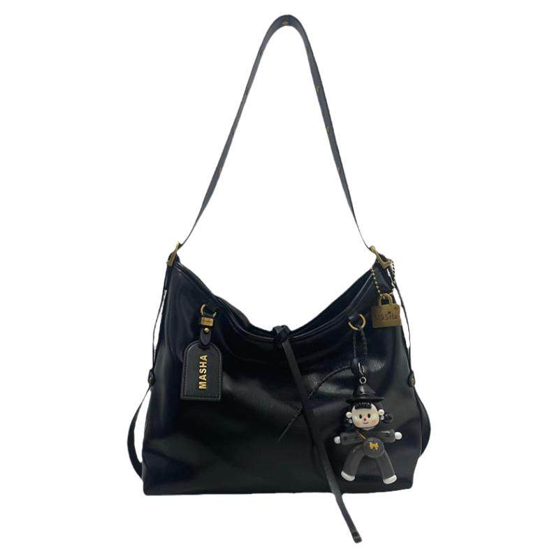 大容量通勤托特包女2025新款高级感小众子母单肩包百搭时尚斜挎包