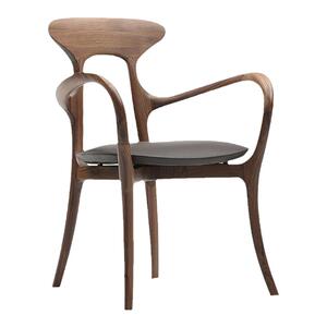 鸿兴家具/传世北美黑胡桃休闲椅