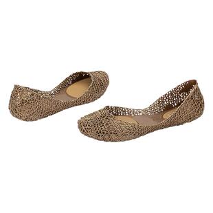 Melissa梅丽莎秋季立体鸟巢编织女士CAMPANA芭蕾单鞋果冻鞋33693