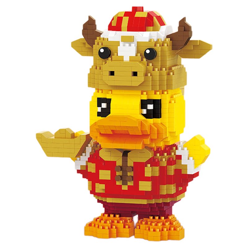 B.Duck小黄鸭积木拼装玩具
