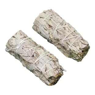 天然加州白鼠尾草秘鲁圣木条水晶原石香薰套装瑜伽冥想室内净化