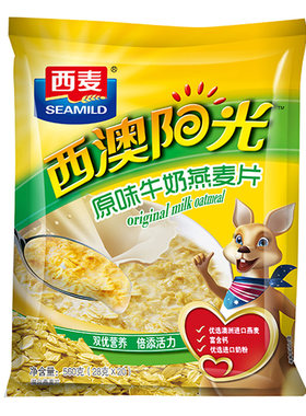 燕麦片西澳阳光水果牛奶
