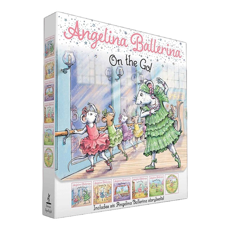 英文原版 芭蕾小精灵安吉莉娜6本盒装 Angelina Ballerina On the Go! Angelina Ballerina at Ballet School 进口英语原版书籍