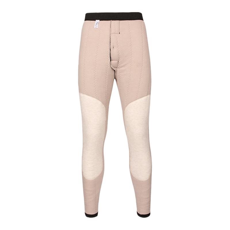 雅鹿男士棉裤冬季加绒加厚羊毛蚕丝保暖裤男女纯羊毛裤巨厚驼绒裤