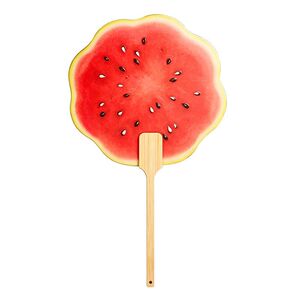 夏日清凉手绘西瓜团扇送闺蜜