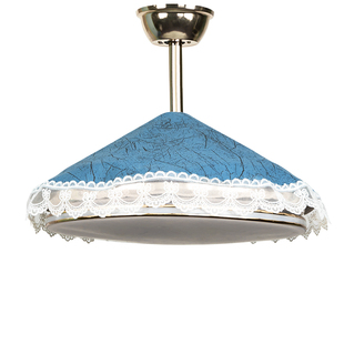 隐形吊扇灯防尘罩布艺带风扇圆形家用灯扇罩遮盖布吊灯电扇一体罩