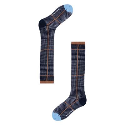 AR复古千鸟格堆堆袜轻薄网眼小腿袜显瘦水晶袜棉长袜AlmondRocks