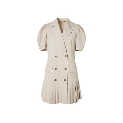 艾诺丝雅诗泡泡袖小众连衣裙