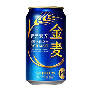 【日本进口】三得利金麦啤酒500ml*24罐生啤发泡酒限定整箱特价