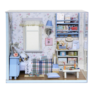 智趣屋diy小屋阳光满溢甜美风迷你卧室手工制作拼装模型女生礼物
