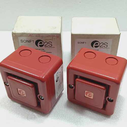 E2S SONF1 ALARM HORN SOUNDER MODULE SONF1AC115R (LOT OF 2)