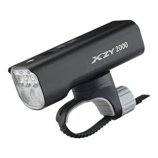 自行车夜骑前灯2000流明铝合金防雨宽把公路车夜间强光手电筒照明