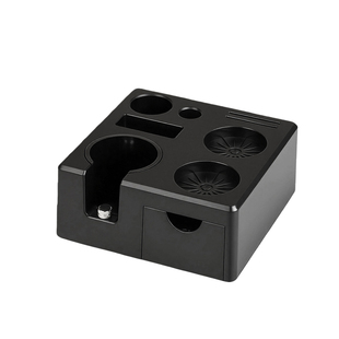 ABS多功能咖啡器具收纳盒桌面布粉压粉通用51/58mm可调节手柄支架