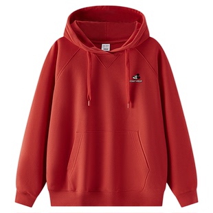 森马迪士尼合作系列卫衣女春季宽松插肩袖连帽刺绣趣味慵懒风衣服