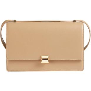 LK BENNETT【皇家赛马会】驼色小方包女新款气质人造革翻盖单肩包