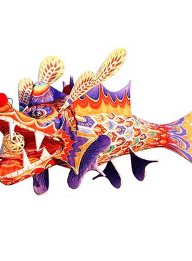 传统手工灯笼鱼灯成品