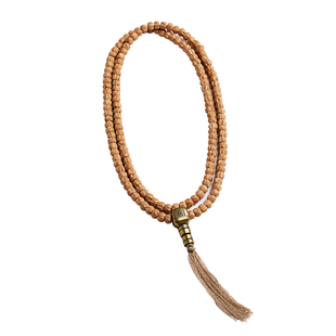 藏区天然百香籽手串原皮色直切柏香籽原籽项链文玩佛念珠菩提配饰