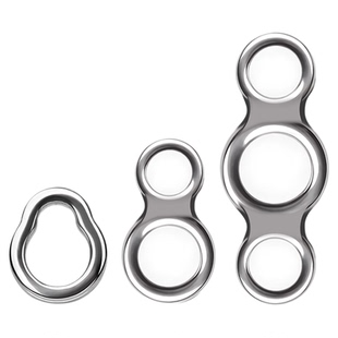 深海船钓铁板3孔连接环八字环SUS304不锈钢打平路亚8字环