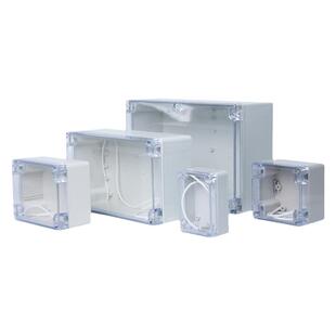 户外防水接线盒透明盖abs塑料电气控制盒IP65室外监控防水盒接线