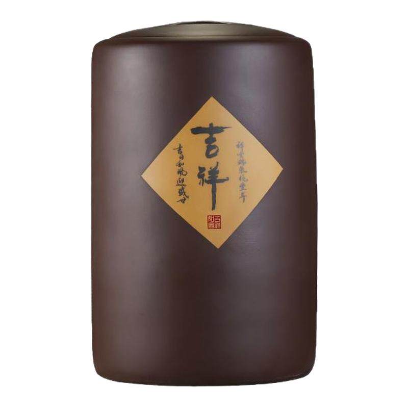 宜兴紫砂茶叶罐大号普洱存储高端陶瓷饼装茶罐密封茶缸大容量家用
