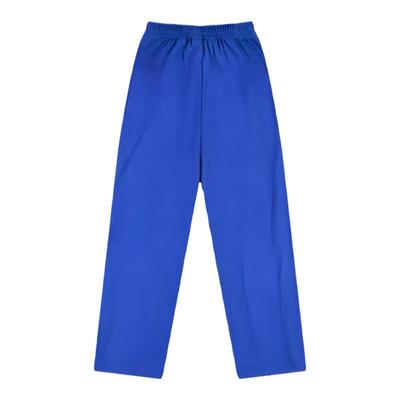 加绒加厚校服裤子一道杠蓝色直筒