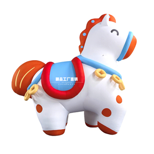 充气发光马年气模福马新年商场美陈气模大型活动展示道具2026网红