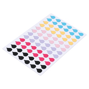 彩色水滴形阅读索引贴雨点贴圆点贴标签贴纸重点书签标记贴自粘不留痕封口贴手帐小贴纸手写便签指示贴分类贴