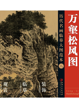 历代名画临摹大图万壑松风图