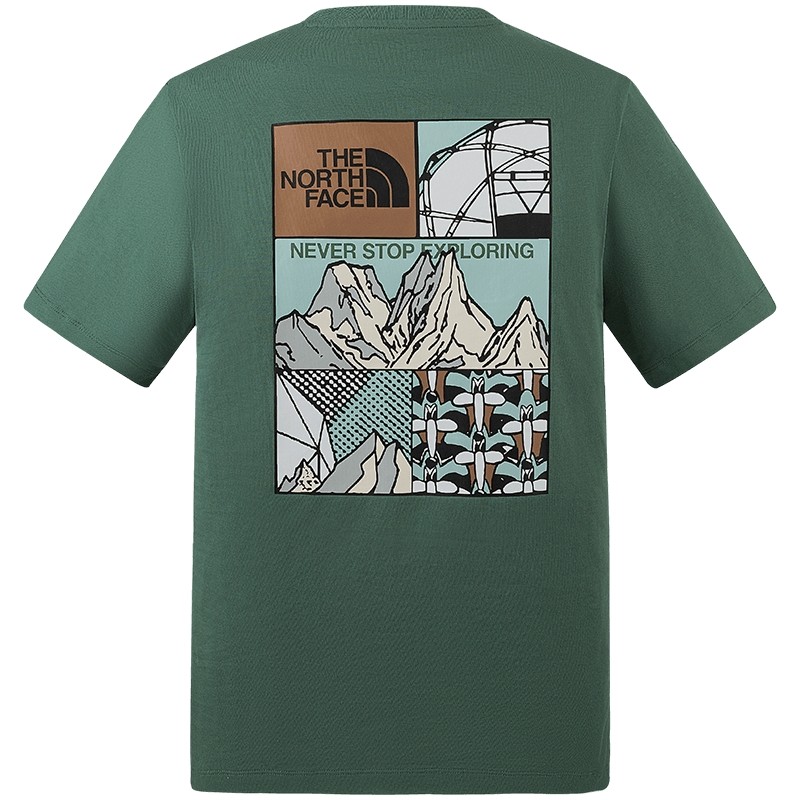 北面男女同款TDC印花系列短袖T恤户外透气新款TheNorthFace|8GZ0