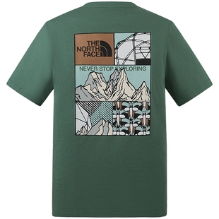 北面男女同款TDC印花系列短袖T恤户外透气新款TheNorthFace|8GZ0