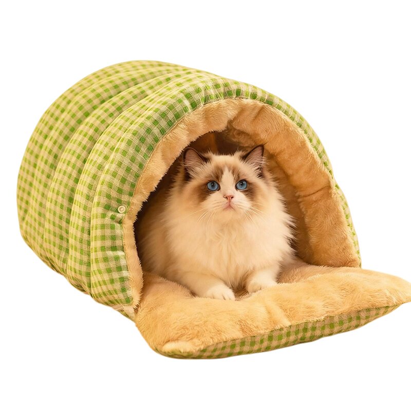 冬天加绒加厚猫窝可拆洗封闭式立体不塌陷猫屋安全感保暖宠物睡窝