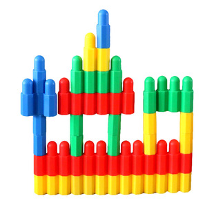 散装5斤大子弹头积木益智拼插3-6岁男孩玩具幼儿园拼装儿童早教