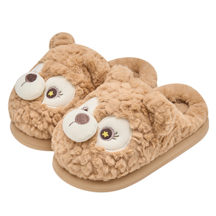 棉拖鞋女款秋冬季2025新款室内家居厚底防滑保暖可爱毛绒棉拖冬天