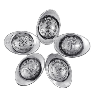 【银子进宝】古代银子古玩收藏 大清库银电影道具实心仿古银锭子