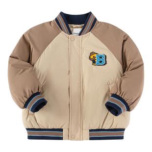 巴拉巴拉儿童羽绒服男童装冬装学院风棒球服外套潮款上衣舒适户外