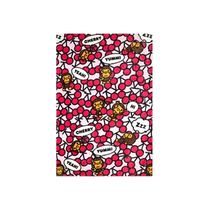 BABY MILO STORE配饰卡通小猴樱桃提花毛绒盖毯4486XXQ