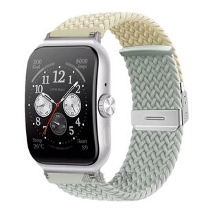 适用oppo watch 4/3/pro/2/1表带编织运动智能手表oppowatch X/SE替换腕带尼龙拼色原装配件46mm男款42女表链