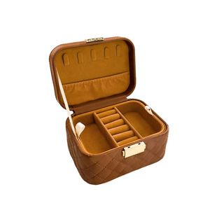 「珍匣手提包」原创便携双层手提首饰盒项链耳饰盒时尚收纳盒旅行