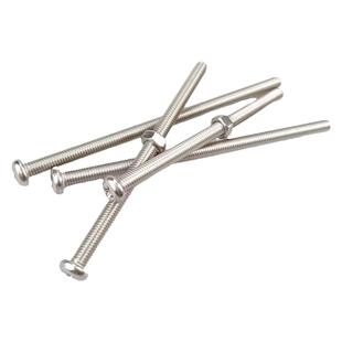 304不锈钢加长圆头十字螺钉机螺丝螺母大全长螺丝杆带母M3M4M5M6